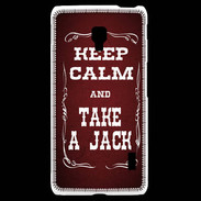 Coque LG F6 Keep Calm and Take Jack Rouge