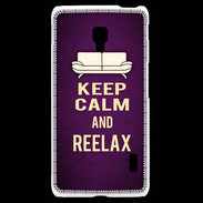 Coque LG F6 Keep Calm and Reelax Violet