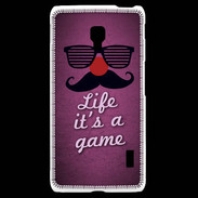 Coque LG F6 Life It's a game Rose ZG