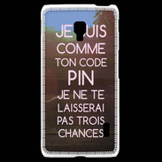 Coque LG F6 Code pin rose ZG