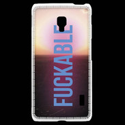 Coque LG F6 Fuckable bleu ZG