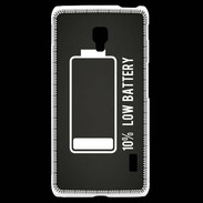 Coque LG F6 Low Battery noir ZG