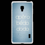 Coque LG F6 Apéro bédo dodo bleu ZG