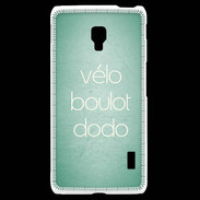 Coque LG F6 Vélo Boulot Dodo Vert ZG