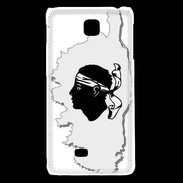 Coque LG F5 Carte de la Corse avec tête 5