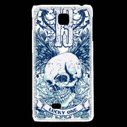 Coque LG F5 Tête de mort Lucky One 13