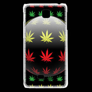 Coque LG F5 Effet cannabis sur fond noir