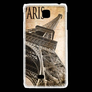 Coque LG F5 Tour Eiffel vertigineuse vintage
