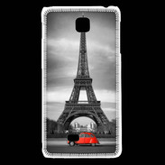 Coque LG F5 Vintage Tour Eiffel et 2 cv