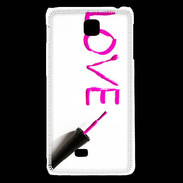 Coque LG F5 Love avec vernis à ongle