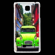 Coque LG F5 2cv verte de collection