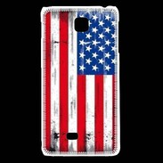 Coque LG F5 Drapeau USA grunge et vintage 5