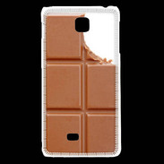 Coque LG F5 Tablette chocolat au lait