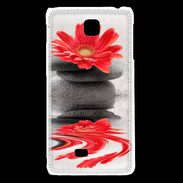Coque LG F5 Fleurs et galet