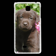 Coque LG F5 Chien labrador chocolat 3