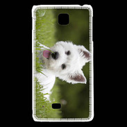 Coque LG F5 Chiot terrier blanc 2