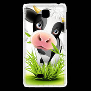 Coque LG F5 Humour vache 10