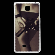 Coque LG F5 Attention maîtresse dangereuse