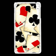 Coque LG F5 Carte de poker vintage 50