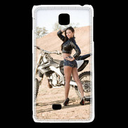 Coque LG F5 Moto cross sexy 