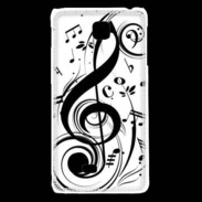 Coque LG F5 Clé de sol