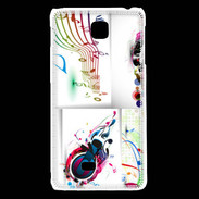 Coque LG F5 Abstract musique