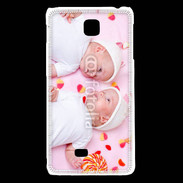 Coque LG F5 Jumeaux avec bonbons