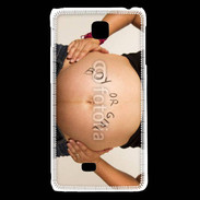 Coque LG F5 Femme enceinte ventre 