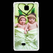 Coque LG F5 Jumeaux coeur