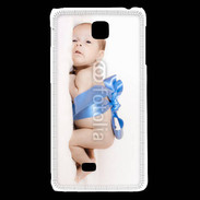 Coque LG F5 Bébé ruban bleu