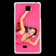 Coque LG F5 Femme asiatique glamour qui danse