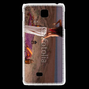 Coque LG F5 Danseuse orientale dune désert