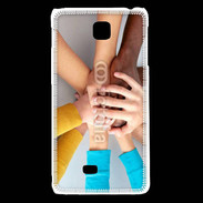 Coque LG F5 Solidarité metissage