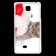 Coque LG F5 Chaton Noël