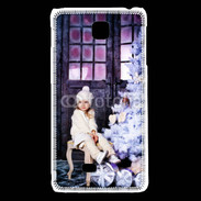 Coque LG F5 Sapin de Noël et petite fille