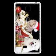 Coque LG F5 Chaton et Chiot Noël