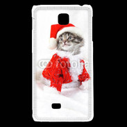 Coque LG F5 Chat Noël 3