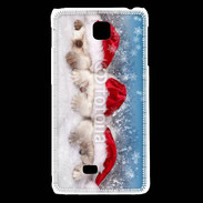 Coque LG F5 3 chatons Noël