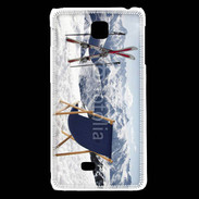 Coque LG F5 transat et skis neige