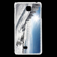 Coque LG F5 paysage d'hiver 3