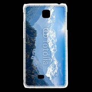 Coque LG F5 Montagne enneigée