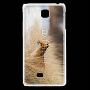 Coque LG F5 Renard paysage hiver