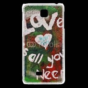 Coque LG F5 Love is all you need
