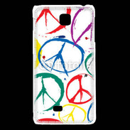 Coque LG F5 Symboles de paix 2