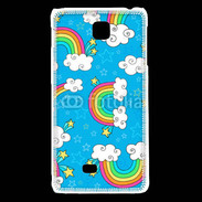 Coque LG F5 Ciel Rainbow