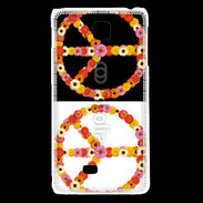 Coque LG F5 Symbole de la paix Hippie