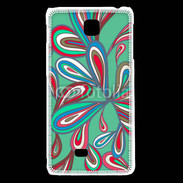 Coque LG F5 Fond Hippie en vert 