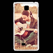 Coque LG F5 Guitariste peace and love 1
