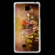 Coque LG F5 Groupe de hippie dans les champs