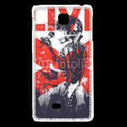 Coque LG F5 Tête de mort en concert live